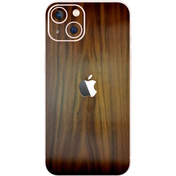 Folie Protectie Carbon Skinz pentru Apple iPhone 13 - Lemn Nuc Simple Cut, Skin Adeziv Full Body Cover pentru Carcasa Spate Folie Protectie Carbon Skinz pentru Apple iPhone 13 - Lemn Nuc Simple Cut, Skin Adeziv Full Body Cover pentru Carcasa Spate