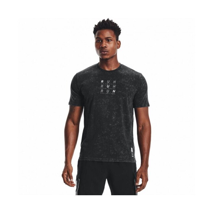 Tricou Under Armour Run Anywhere SS, Bumbac, Gri, S
