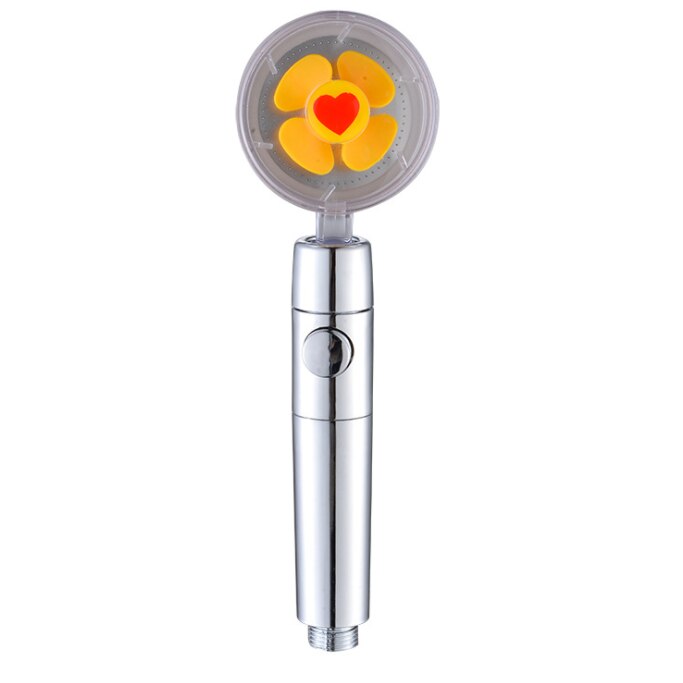 Cap de dus turbo, 360 de grade rotative cu elice, jet spirala