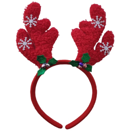 Bentita Craciun Fluffy Reindeer, rosu, 91-57, Selling Depot