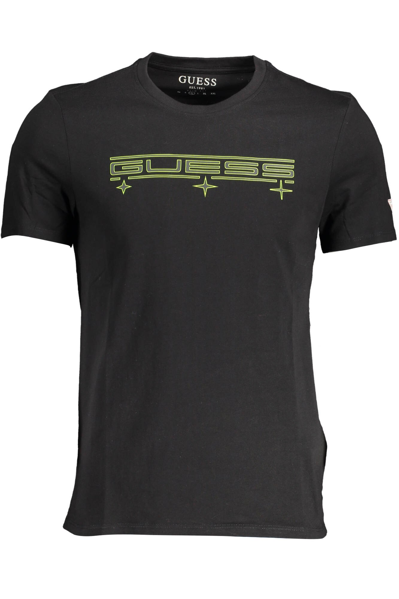 Tricou Barbati, GUESS JEANS, Logo, Negru