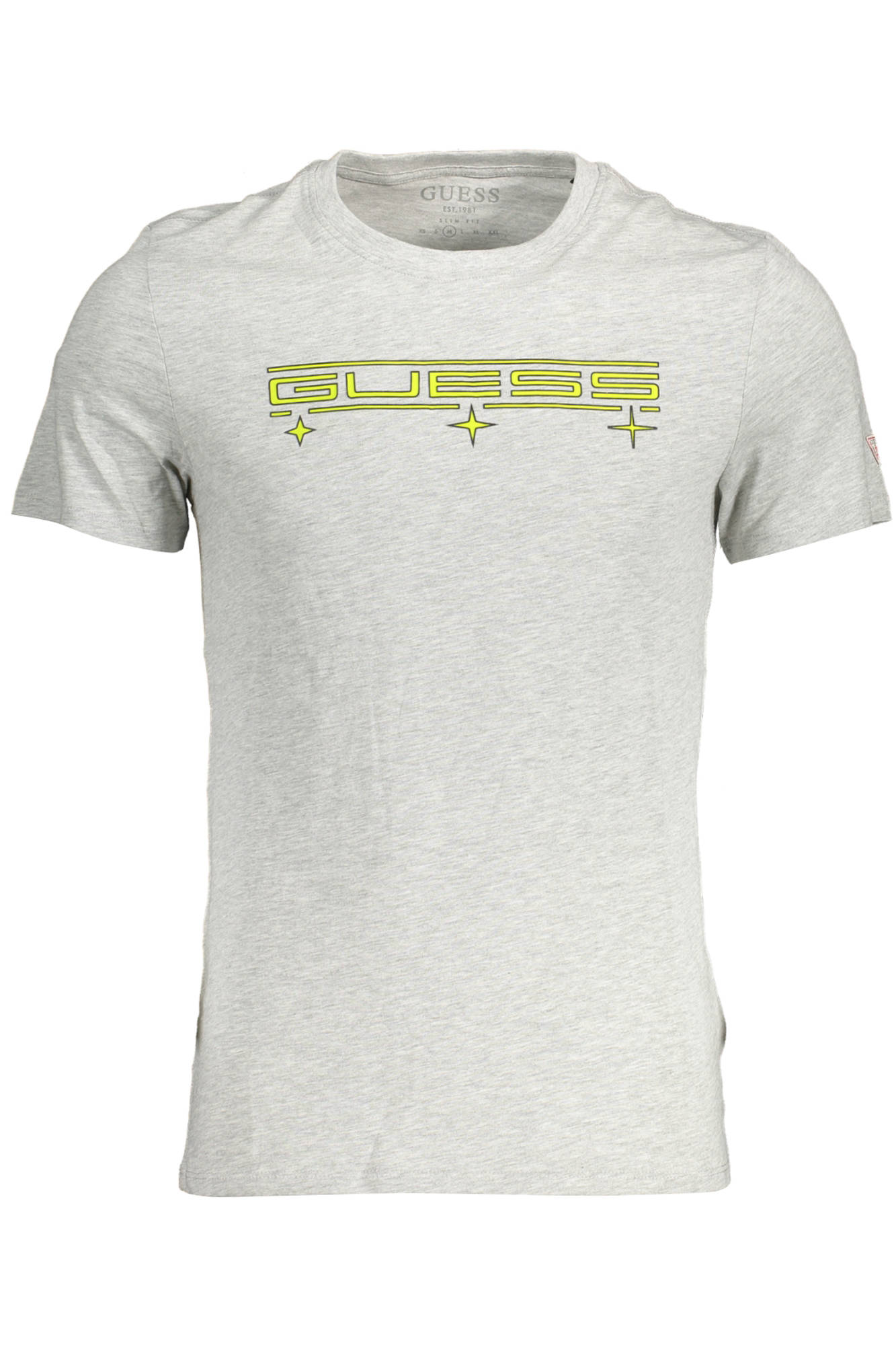 Tricou Barbati, GUESS JEANS, 9708774, Logo, Gri, Gri