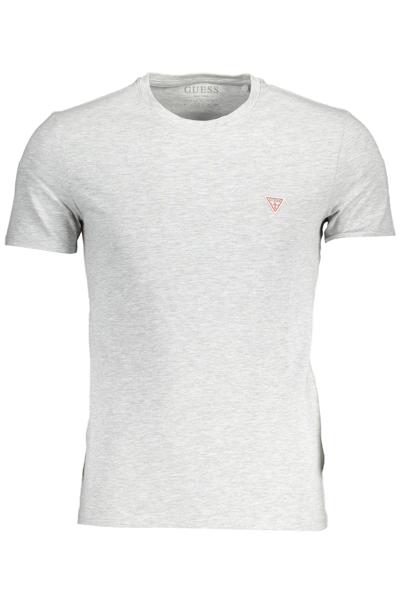 Tricou Barbati, GUESS JEANS, 9708816, Logo, Gri, 2XL INTL