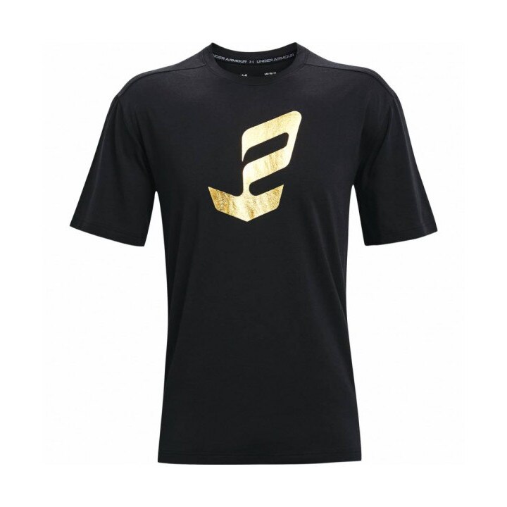 Tricou Under Armour EMBIID GOLD MINE, Bumbac, Negru, S