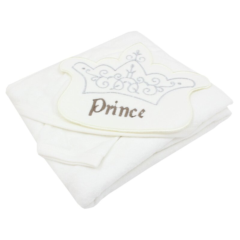 Prosop baie cu gluga, Prince, ivory, 90 x 85 cm