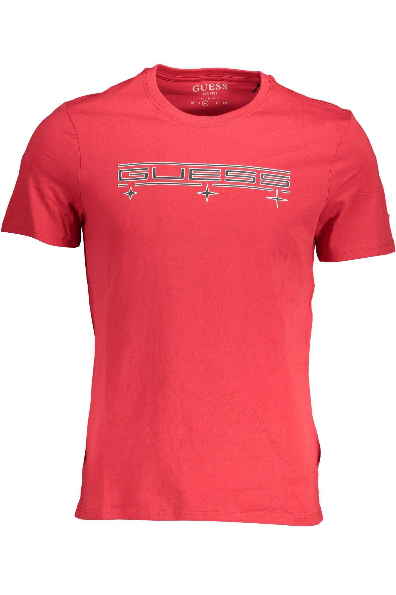 Tricou Barbati, GUESS JEANS, Logo, Rosu