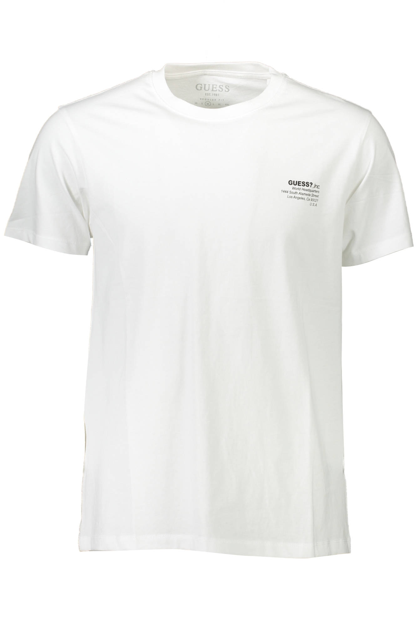 Tricou Barbati, GUESS JEANS, 9708913, Logo, Alb, Alb, S
