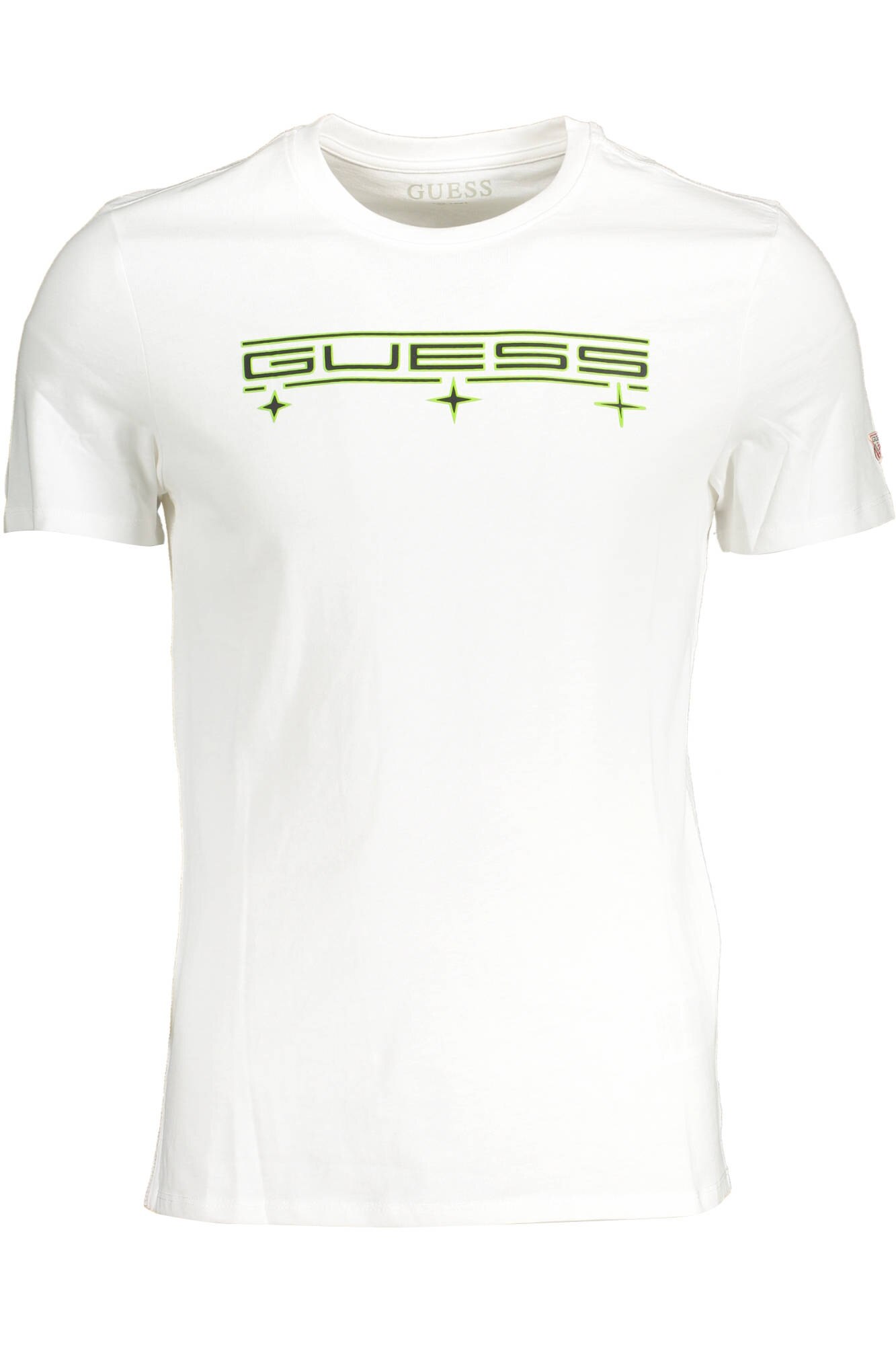 Tricou Barbati, GUESS JEANS, 9708772, Logo, Alb, Alb