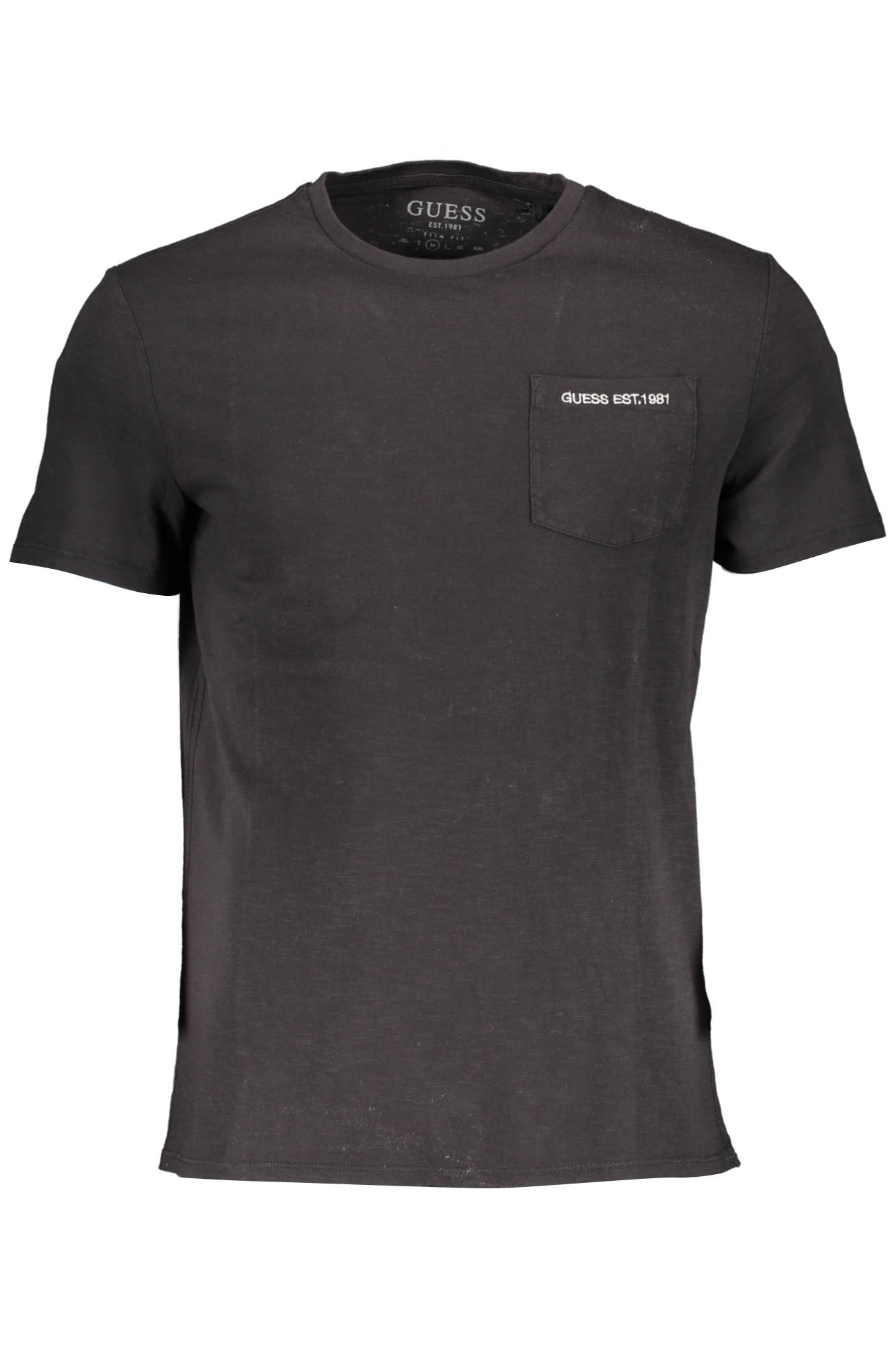 Tricou Barbati, GUESS JEANS, Logo, Negru, Negru