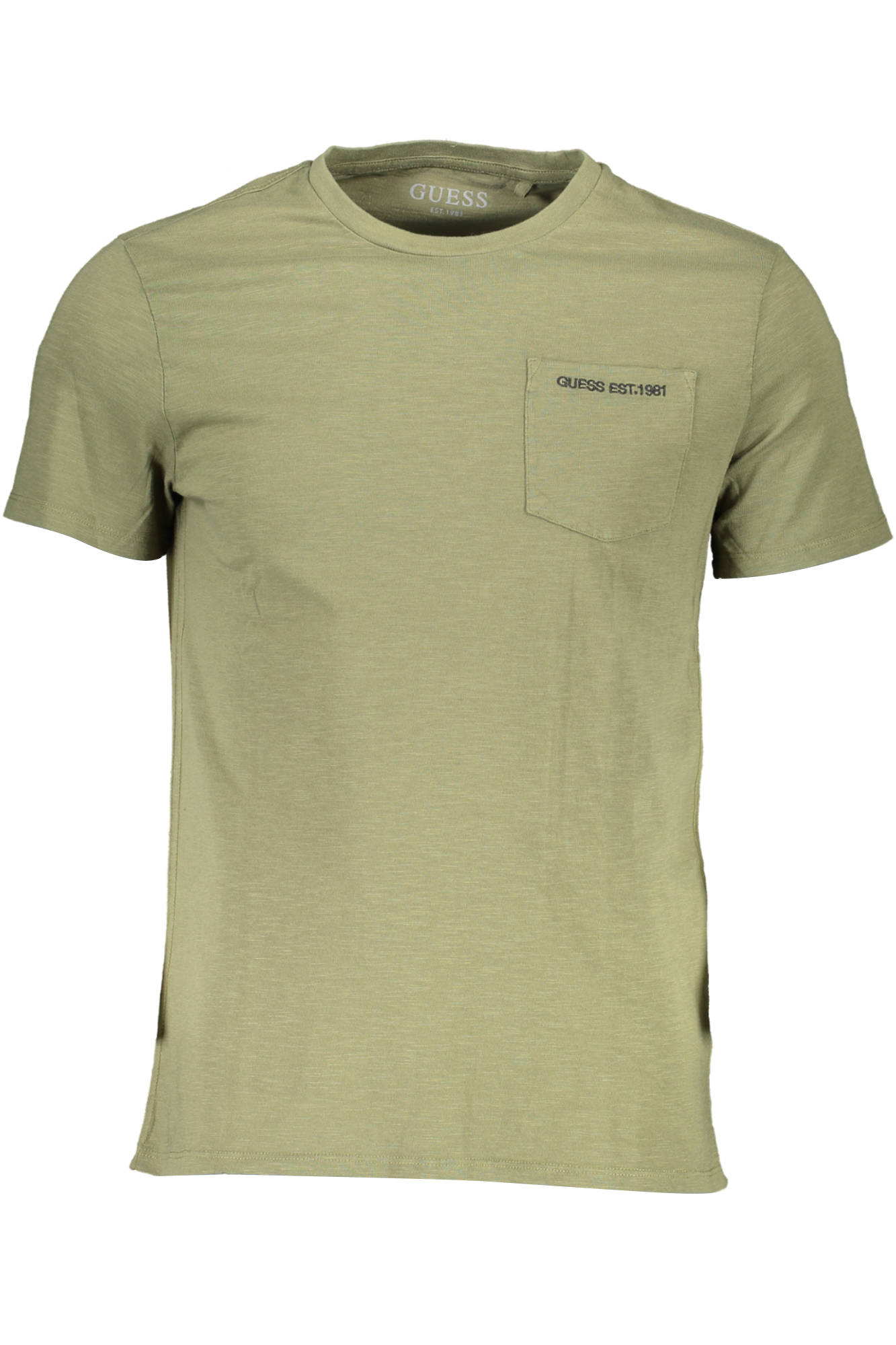 Tricou Barbati, GUESS JEANS, 9708971, Logo, Verde, M INTL