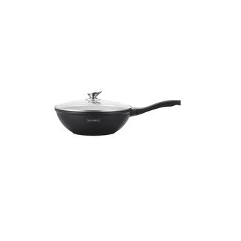 Tigaie wok marmorata 30 cm, 4.4L, Royalty Line Premium, cu capac, RL BW 30 Tigaie wok marmorata 30 cm, 4.4L, Royalty Line Premium, cu capac, RL BW 30