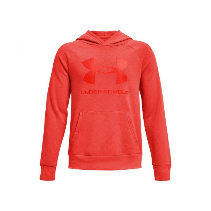 Hanorac pentru copii Under Armour, RIVAL, Bumbac, Portocaliu, 11-12 ani