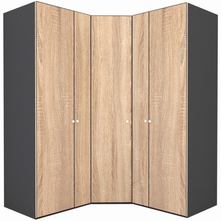 Dulap de Colt Genarom LEX Model A, Decor 3025, 178-178 x 218 x 66 cm