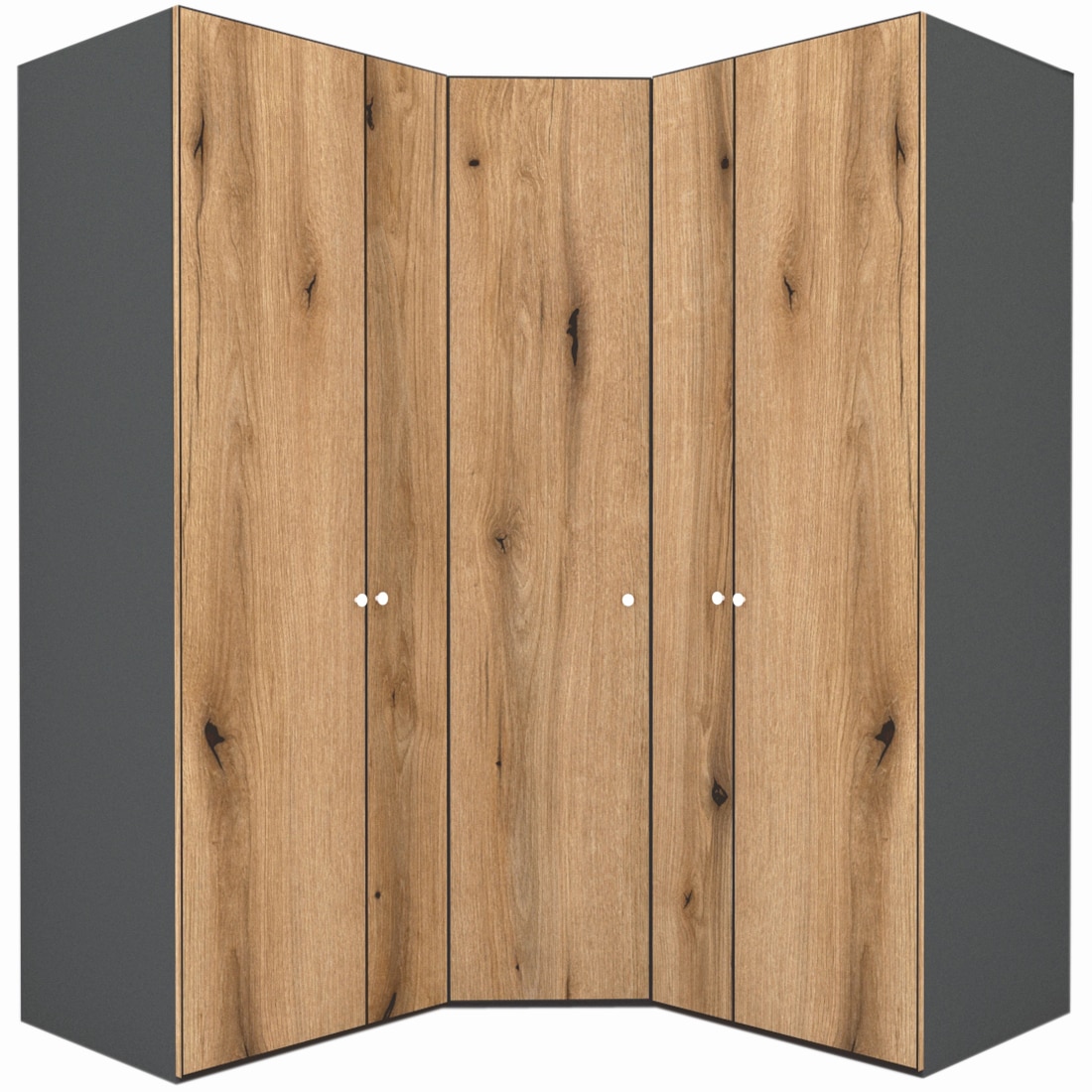 Dulap de Colt Genarom LEX Model A, Decor K365, 178-178 x 218 x 66 cm