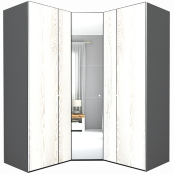 Dulap de Colt Genarom LEX Model A, Decor K010 / Oglinda, 178-178 x 218 x 66 cm Dulap de Colt Genarom LEX Model A, Decor K010 / Oglinda, 178-178 x 218 x 66 cm