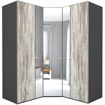 Dulap de Colt Genarom LEX Model A, Decor K084 O / Oglinda, 178-178 x 218 x 66 cm Dulap de Colt Genarom LEX Model A, Decor K084 O / Oglinda, 178-178 x 218 x 66 cm