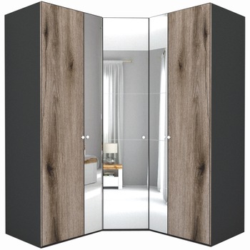 Dulap de Colt Genarom LEX Model A, Decor K366 O / Oglinda, 178-178 x 218 x 66 cm Dulap de Colt Genarom LEX Model A, Decor K366 O / Oglinda, 178-178 x 218 x 66 cm