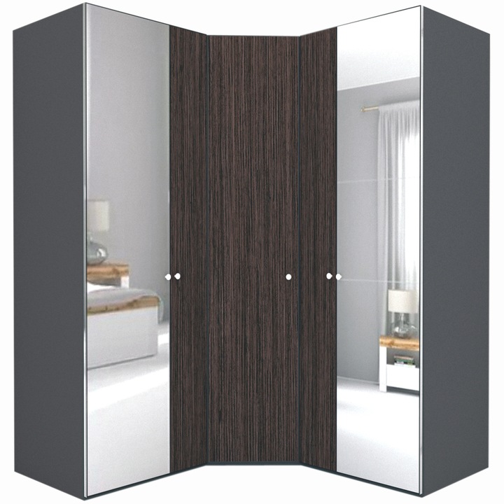 Dulap de Colt Genarom LEX Model A, Oglinda / Decor 8548, 178-178 x 240 x 66 cm