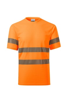 Tricou unisex - 1V8, Portocaliu reflectorizant Tricou unisex - 1V8, Portocaliu reflectorizant