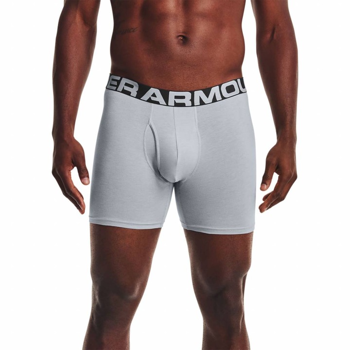 Set 3 boxeri Under Armour Charged, Bumbac, Gri, S