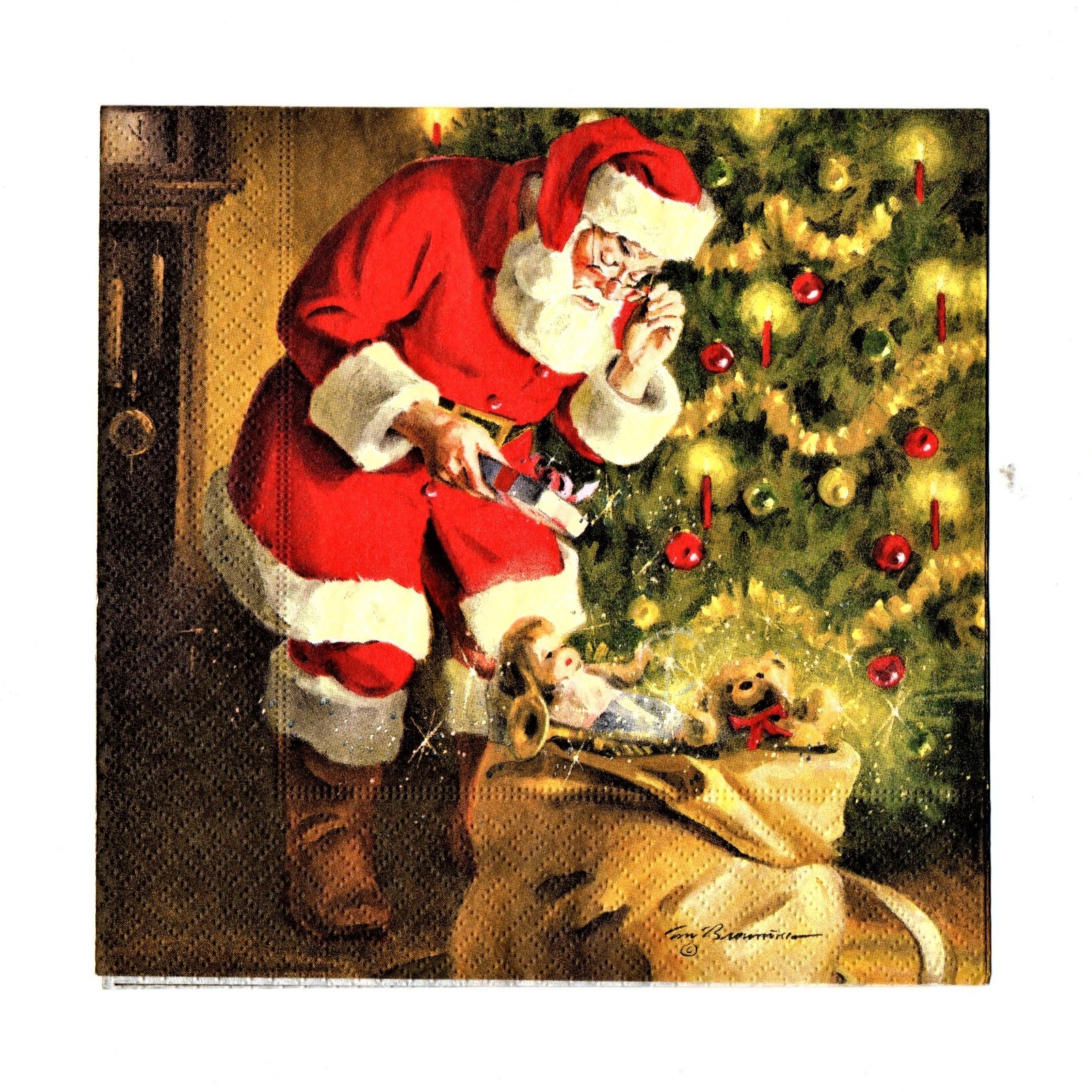 Servetele de Craciun Masa Pachet 20 buc Mosul aduce Jucarii