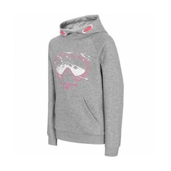 Hanorac pentru fete 4F HJZ20-JBLD006A, 8-9 ani, marime: 134, GRI Hanorac pentru fete 4F HJZ20-JBLD006A, 8-9 ani, marime: 134, GRI