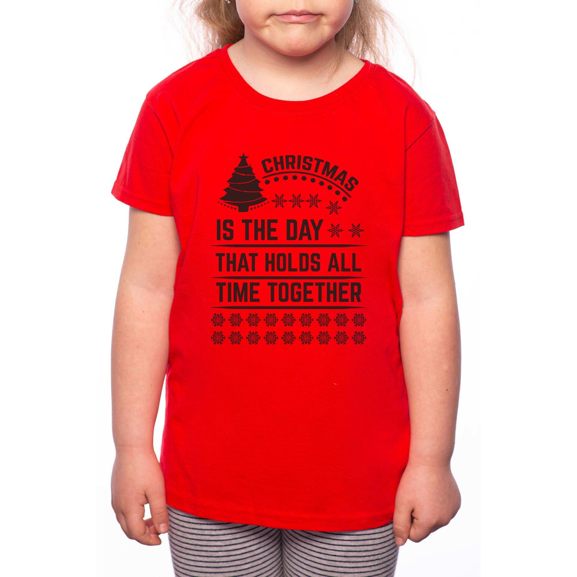 Tricou Fetita, Time Together, 100% Bumbac, P196, Rosu