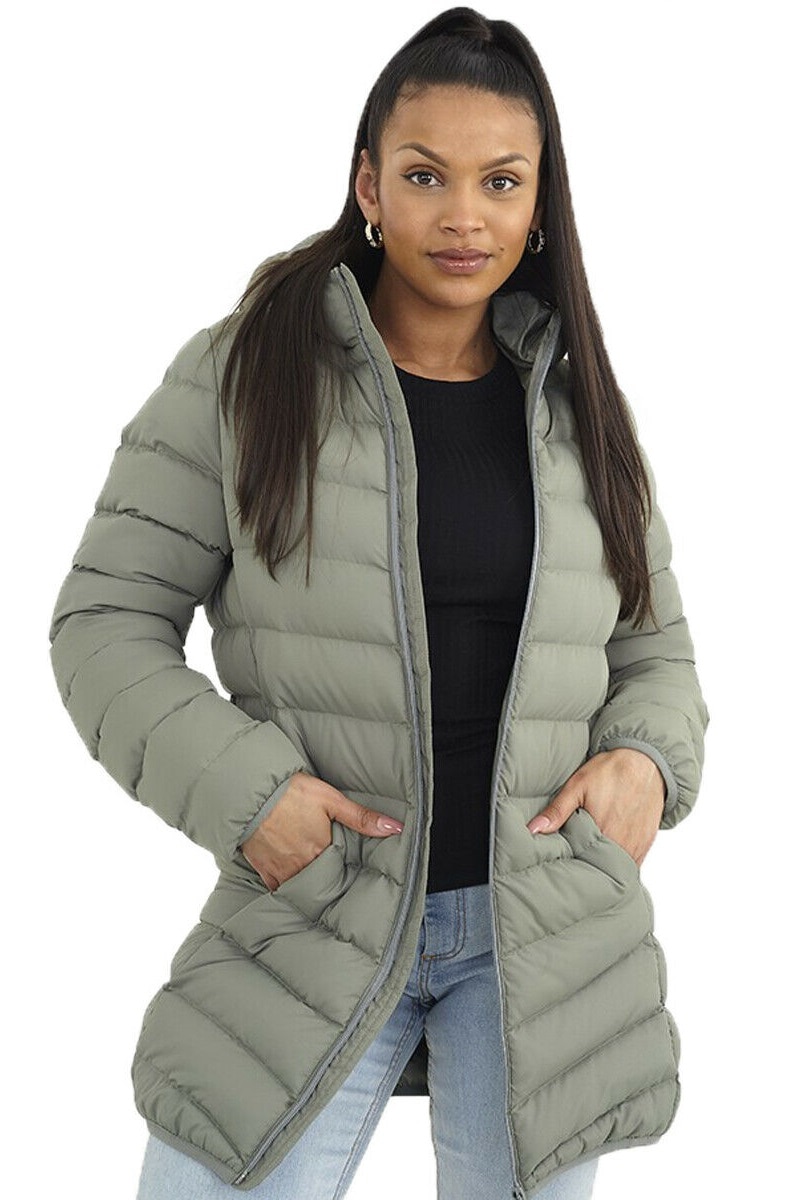 Geaca lunga femei Brave Soul GrantLong W Verde