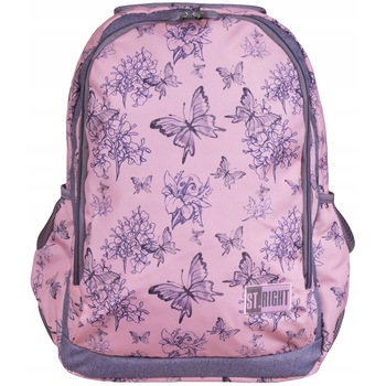 Ghiozdan Scolar 2 Compartimente St.Right - Vintage ButterFlies BP47 Ghiozdan Scolar 2 Compartimente St.Right - Vintage ButterFlies BP47