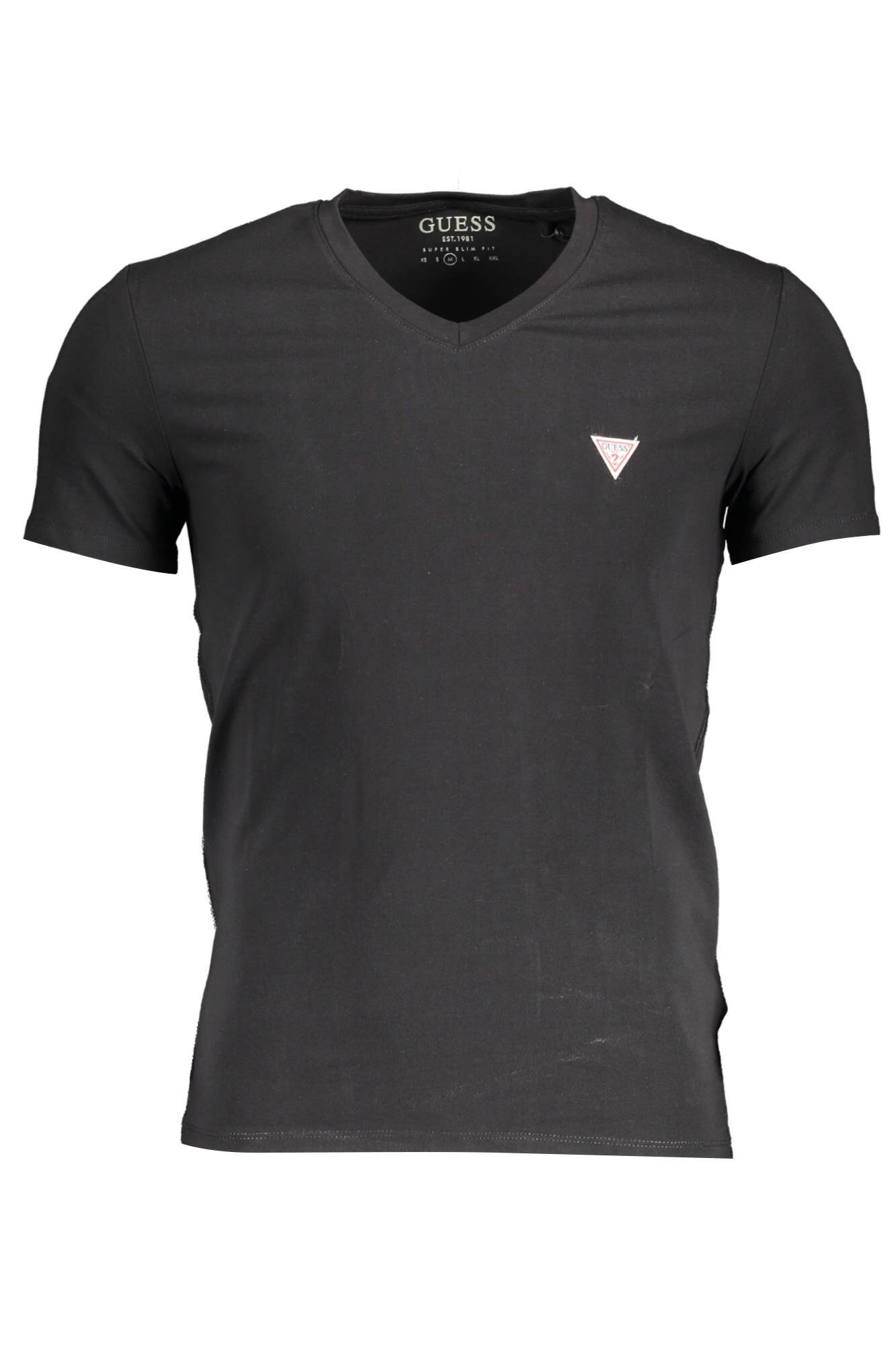 Tricou Barbati, GUESS JEANS, 9708824, Logo, Negru, XL INTL