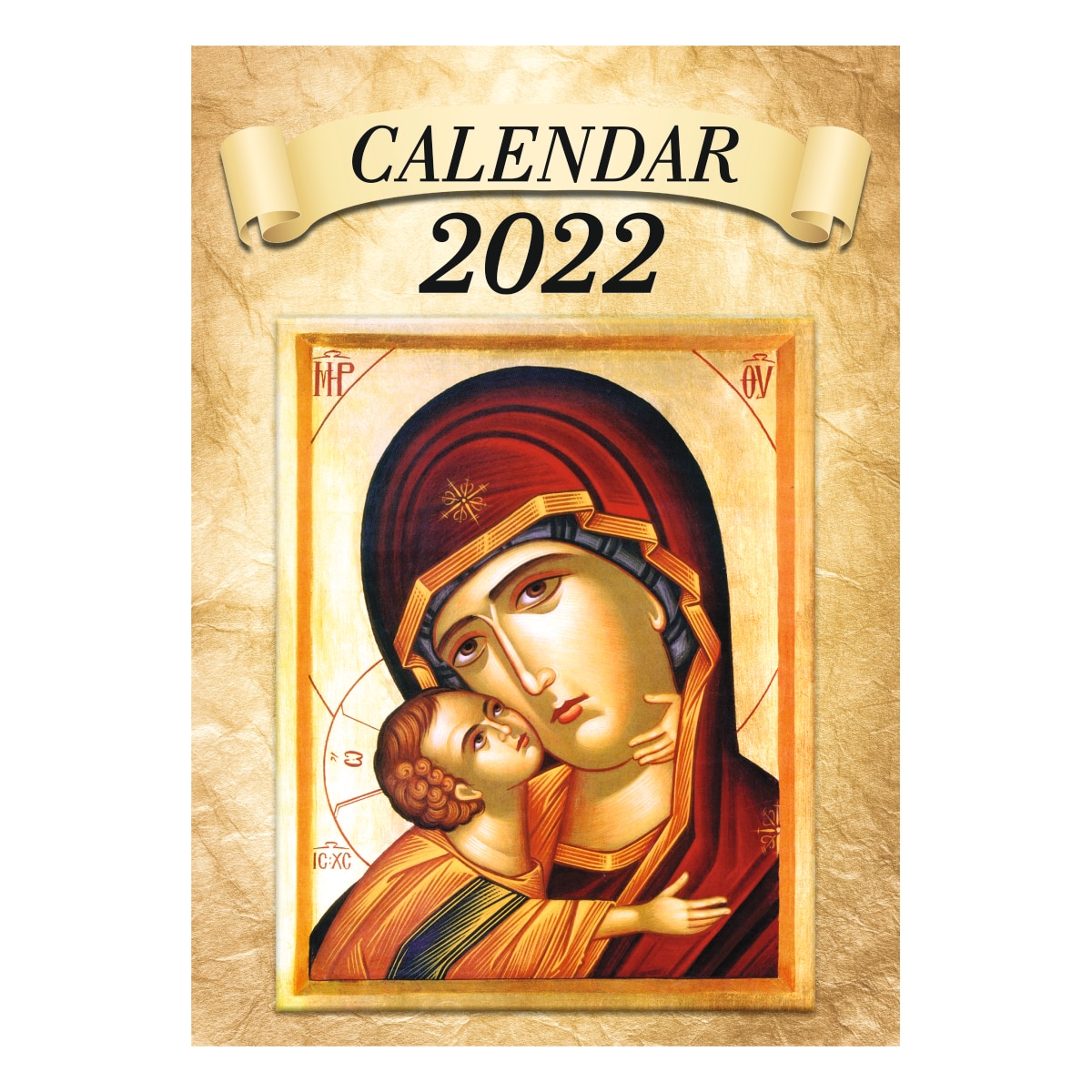 Calendar crestin, de perete, Papirus, 2022, 33x47 cm, 13 file