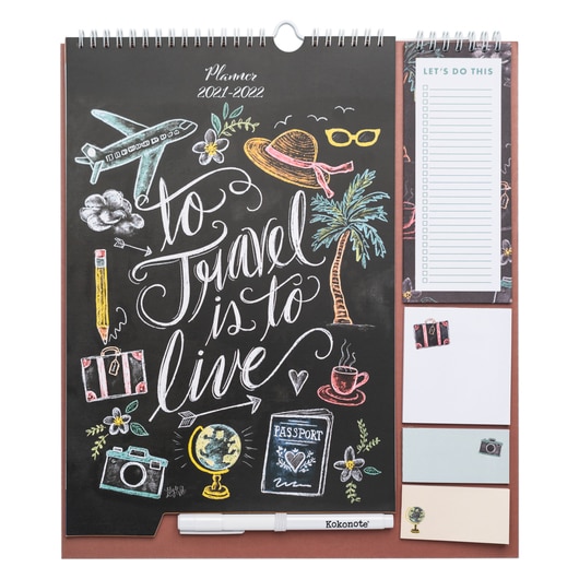 Planificator lunar Lily & Val ,16 luni(Septembrie 2021-Decembrie 2022) A4, 30 X 1X 34 cm