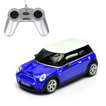 Set Masina Mini Cooper albastru cu telecomanda multidirectionala, raza de actiune 30 m, 20.3 x 12.8 x 10 cm,ATS Set Masina Mini Cooper albastru cu telecomanda multidirectionala, raza de actiune 30 m, 20.3 x 12.8 x 10 cm,ATS