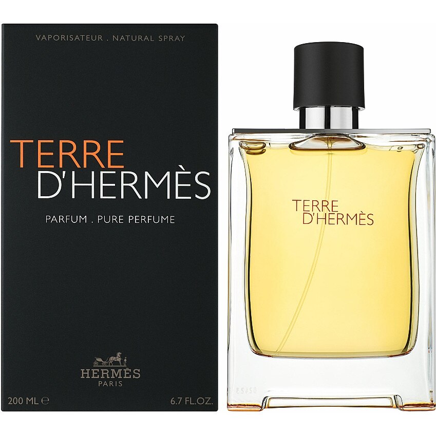Apa de parfum Hermes Terre D'Hermes Pure Perfume, Barbati, 200 ml