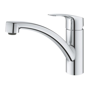 Baterie bucatarie Grohe Eurosmart 2021, pipa pivotanta,furtunuri flexibile, crom Baterie bucatarie Grohe Eurosmart 2021, pipa pivotanta,furtunuri flexibile, crom