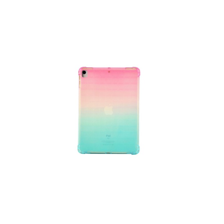 Husa din silicon pentru Apple iPad Pro 11" (2018 si 2020), Verde-Roz