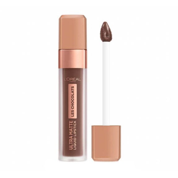 Ruj lichid ultra mat rezistent la transfer L'Oreal Paris Steffi's Chocolates, 856 70% Yum