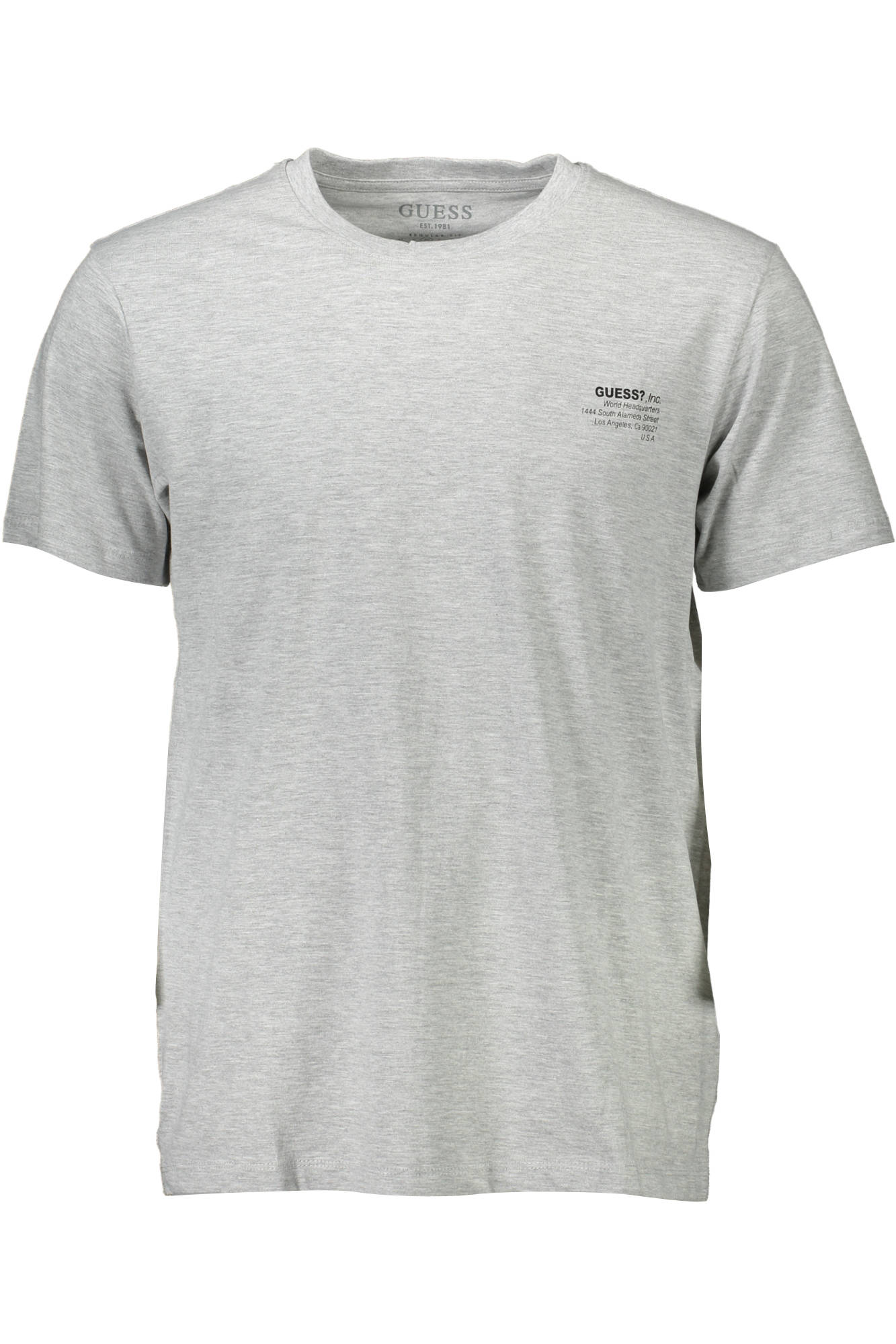 Tricou Barbati, GUESS JEANS, 9708916, Logo, Gri, Gri