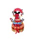 Tort aniversar mixt dulciuri, Suc tedi si Barni, personalizat cu nume, Michey Mouse