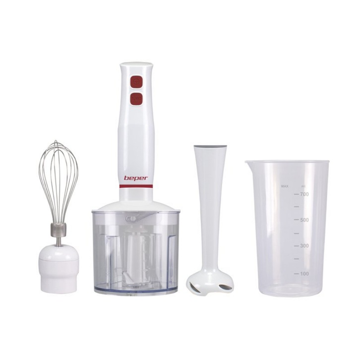 Set blender de mana 4 in 1, 400W, Beper, P102FRU200