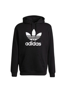 Hanorac cu buzunar, Adidas, imprimeu logo, Negru Hanorac cu buzunar, Adidas, imprimeu logo, Negru