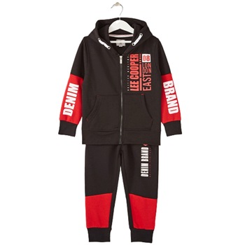 Trening Baieti Lee Cooper model GLC70122JOG, Negru/Rosu Trening Baieti Lee Cooper model GLC70122JOG, Negru/Rosu