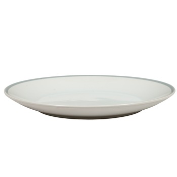 Farfurie intinsa, Cesiro, 26 cm, Alb Pur cu linie gri la margine Farfurie intinsa, Cesiro, 26 cm, Alb Pur cu linie gri la margine