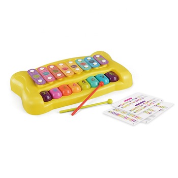 Jucarie Interactiva pentru Bebelusi, Xilofon, cu 8 Clape Colorate si Numere, Multicolor Jucarie Interactiva pentru Bebelusi, Xilofon, cu 8 Clape Colorate si Numere, Multicolor