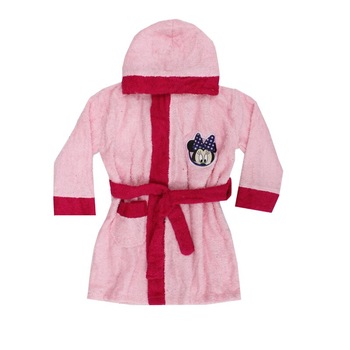 Halat de baie, Minnie Mouse, roz deschis 98 - 104 cm Halat de baie, Minnie Mouse, roz deschis 98 - 104 cm
