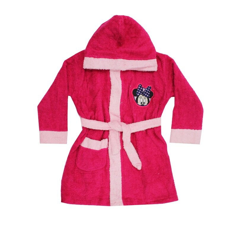 Halat de baie, Minnie Mouse, roz inchis 104 - 110 cm