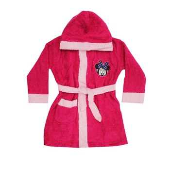 Halat de baie, Minnie Mouse, roz inchis 104 - 110 cm Halat de baie, Minnie Mouse, roz inchis 104 - 110 cm