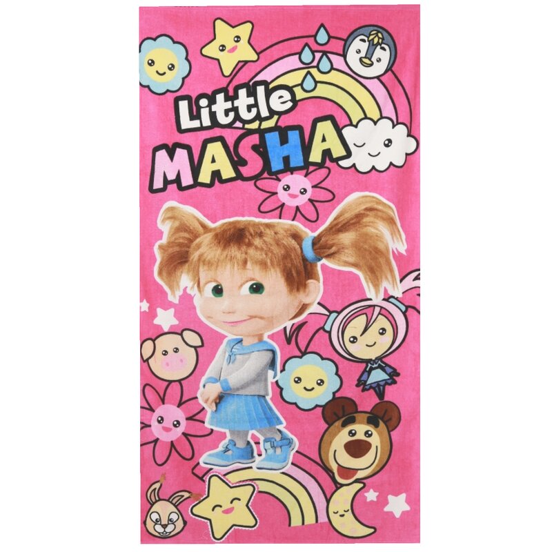 Prosop bumbac, Little Masha, roz, 140x70 cm