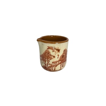 Pahar din ceramica, handmade, diametru 5.5 cm x inaltime 7.5 cm, 200 ml, Maro, LVD-BBL3524 Pahar din ceramica, handmade, diametru 5.5 cm x inaltime 7.5 cm, 200 ml, Maro, LVD-BBL3524