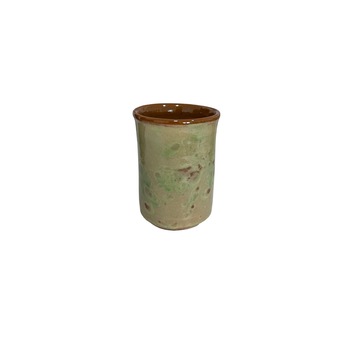 Pahar din ceramica, handmade, diametru 6 cm x inaltime 9 cm, 200 ml, Verde, LVD-BBL3520 Pahar din ceramica, handmade, diametru 6 cm x inaltime 9 cm, 200 ml, Verde, LVD-BBL3520